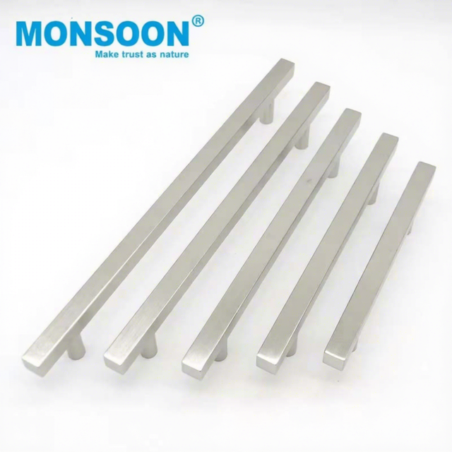 New Design Stainless Steel T-Bar Handle Interior Door and Drawer Knobs for Cupboard Closet Wardrobe Dresser Kitchen Cabinet