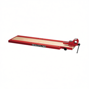 Étau d'établi ZM2 5002 rouge en métal, outil de serrage pour le travail du bois et des métaux - Product Image 2