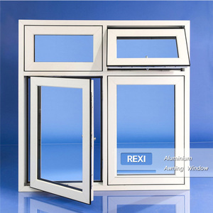 Phòng tắm Nhôm mái hiên cửa sổ kính trắng khung nhôm Kích thước nhỏ kính cách âm hàng đầu TREO CỬA SỔ - Product Image 3