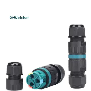High Quality Free Screw 2 3Pin Plastic Ip68 Waterproof Electrical Cable Connectors