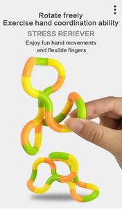 Corda Deformabile in Plastica Multicolore a 18 Sezioni, Giocattolo Antistress, Gioco Puzzle, Giocattolo Sensoriale Pieghevole, Regalo - Product Image 5