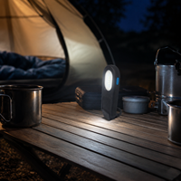 Lampe de camping et de plongée magnétique W554 USB-C rechargeable en ABS, LED UV IP54 5000K Lumière du jour, Modes d'éclairage multiples, 1000 Lumens