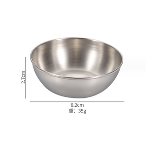 DFB1101 Commercial Household Thickened Japanese-style Stainless Steel Round Golden <b>Sauce</b> Seasoning Dish Kitchen Small Dip <b>Sauce</b> - Product Image 1