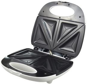 Plancha Eléctrica Portátil Mini de Acero Inoxidable de 750W con Superficie Antiadherente para Hacer Paninis, Parrilla Eléctrica de 2 Rebanadas, Sandwichera para Garaje - Product Image 3