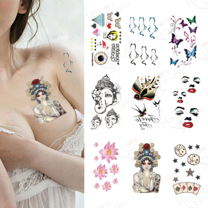 Pegatinas <span class=keywords><strong>de</strong></span> tatuajes temporales impermeables con forma <span class=keywords><strong>de</strong></span> corazón, estilos variados para hombres y mujeres, no tóxicas, fáciles <span class=keywords><strong>de</strong></span> aplicar, pegatina <span class=keywords><strong>de</strong></span> <span class=keywords><strong>tatuaje</strong></span> <span class=keywords><strong>de</strong></span> <span class=keywords><strong>estrella</strong></span> para arte corporal - Product Image 2