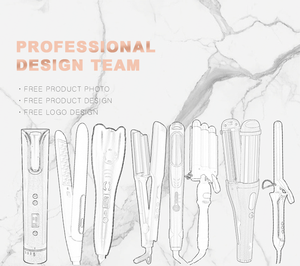 Baril en céramique professionnel <span class=keywords><strong>38</strong></span> <span class=keywords><strong>MM</strong></span> bigoudi gros fers bouclés vague bigoudis baguette cheveux <span class=keywords><strong>fer</strong></span> à friser avec LCD - Product Image 5