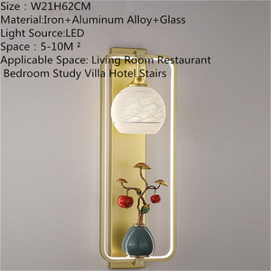 Lámpara de Pared de Estilo Chino para Salón de Té, Creativa y Personalizada, para Decoración de TV, Escaleras y Pasillos - Product Image 6