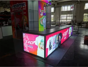 Tawns Custom Print Trade Show 6x6 Tension Fabric Display Stand Backdrop Banner Wall For Trade Show