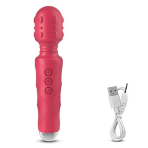 Vibrador en Forma de Varita para Mujeres Maduras, 20 Frecuencias, 8 Velocidades, Potente, de Rosa y Silicona, Impermeable, Recargable por USB - Product Image 6