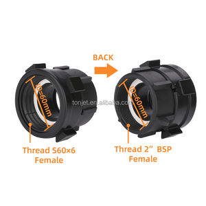 2 döner eklem hızlı bağlantı kimyasal davul DN50 vana boşaltma S60x6 deşarj IBC konteyner kimyasal boru su arıtma - Product Image 2