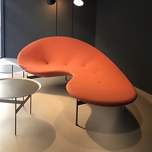 Sillón de Fibra de Vidrio Curvo en Forma de Guisante, Diseño Creativo y Personalizado para Hotel, Sala de Estar, Reclinable Artístico - Product Image 4