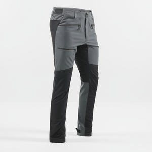 <span class=keywords><strong>Pantalon</strong></span> de randonnée technique léger pour homme, coupe articulée, panneaux renforcés, couleur foncée, personnalisation OEM/ODM - Product Image 1