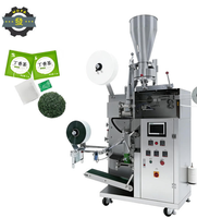 Machine d'emballage de sachets de thé en forme de pyramide pour le thé noir, avec scellage sur 3 côtés pour sachets intérieur et extérieur
