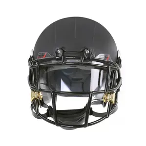 Helm pelindung mata hitam untuk sepak bola Amerika harga pabrik helm pelindung mata
