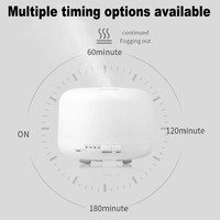 Diffuseur d'arômes intelligent avec lumière nocturne colorée, télécommande, réservoir d'eau de 500 ml, pour la maison et le bureau, humidificateur d'aromathérapie