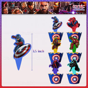 <span class=keywords><strong>Avenger</strong></span> fête décoration gâteau Surround décoration de gâteau décoration pour super-héros thème fête d'anniversaire fournitures - Product Image 5