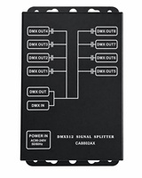 Distributeur de signal DMX512 8 voies Pknight, amplificateur isolé haute tension RJ45 pour éclairage de scène, fabriqué en Chine