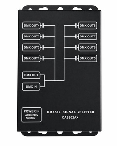 Distribuidor <span class=keywords><strong>de</strong></span> Señal DMX512 <span class=keywords><strong>de</strong></span> 8 Vías Pknight, Amplificador Aislado <span class=keywords><strong>de</strong></span> Alto Voltaje RJ45 para Iluminación <span class=keywords><strong>de</strong></span> Escenarios - Product Image 1