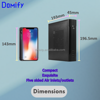 Boîtier PC de bureau Mini ITX personnalisable K05, design vertical fin, 2 ports USB avant, boîtier PC SFF durable en stock