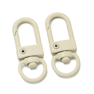 Alloy <b>Door</b> Buckle 32mm Painted Keychain DIY Pendant Mobile Phone Chain Bag Accessories Perler <b>Bead</b> Hanging Buckle - Product Image 3