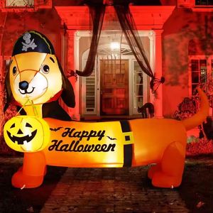 Décoration gonflable extérieure personnalisée pour Halloween, chien de 1,5 m avec LED intégrées, vente en gros - Product Image 3