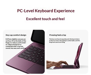 Clavier flottant Xiaomi Pad 9 Pro Max avec clavier sans fil 2,4 GHz à suspension non mécanique, accessoires pour tablette - Product Image 6