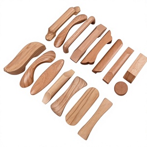 Tiradores y pomos de madera modernos hechos a mano, diseño redondo ligero para uso en interiores y exteriores - Product Image 6