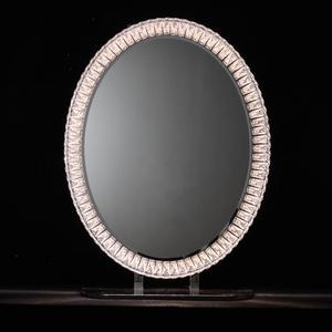 Gương Treo Tường Pha Lê Sang Trọng Với Hình Bầu Dục Để Trang Trí Nhà Cửa & Trang Điểm - Product Image 4