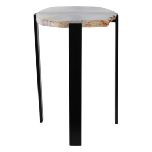 Tavolino contemporaneo con piano in agata grezza per l'arredamento di camera da letto o soggiorno - Product Image 3