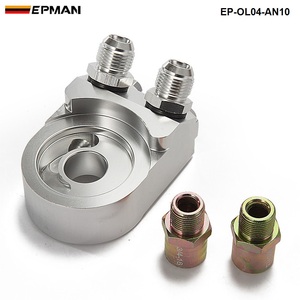 Kit de Enfriador de Aceite de Aluminio EPMAN de 15 Filas T-6061 con Conector de Extremo de Línea de Combustible AN10, Adaptador de Enfriador de Filtro de Aceite Tipo Sándwich EP-OK1013 - Product Image 4