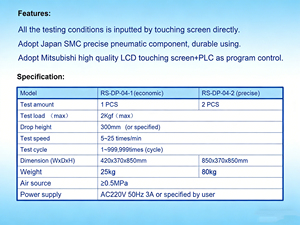 RS-DP-04 手机跌落测试仪 |   移动设备重复冲击测试机 |   符合 IEC 60068-2-32 标准 - Product Image 2