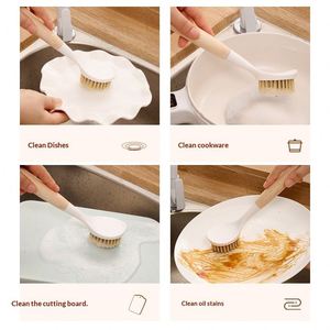 แปรงทำความสะอาดหม้อทำจากวัสดุ PP สำหรับเตาและล้างจาน ขจัดคราบตะกรัน - Product Image 4