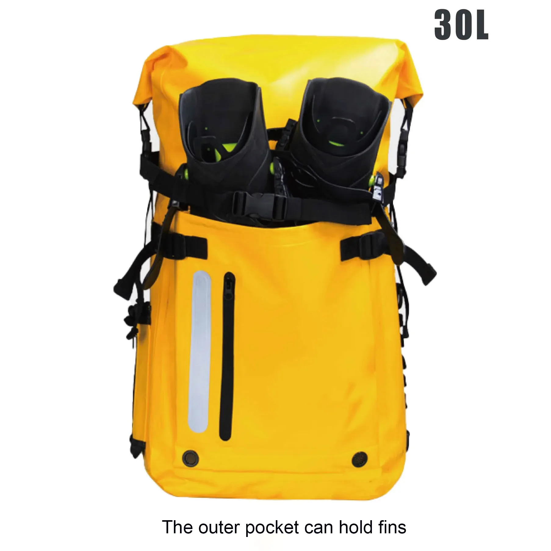 무료 다이빙 가방 긴 핀 가방 야외 방수 배낭 스쿠버 및 다이빙 장비 가방 수영 스노클링 다이빙