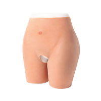 Culotte rehausse-fesses réaliste sans couture taille haute en silicone pour transgenres et travestis