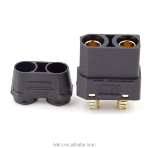 SanruiブラックXT90H女性男性用アダプターXT90 XT90H-<span class=keywords><strong>M</strong></span> XT90H-Fシュラウドプラグ付き45A RC Lipoバッテリー用 - Product Image 5