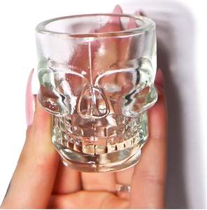 Vaso de Chupito de 1.5 Onzas con Diseño de <span class=keywords><strong>Calavera</strong></span>, Base Pesada, para Whisky, Vino, <span class=keywords><strong>Tequila</strong></span>, Cócteles, Bebidas, Decoración de Bar - Product Image 3