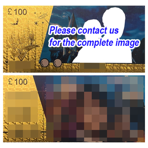 Custom Movie Souvenir Gold Plated Ticket Polymer Bank Notes Plastic <strong>Banknote</strong> - Product Image 5