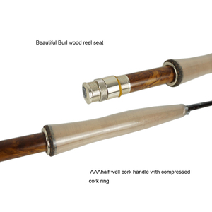 Canne à pêche à la mouche de <span class=keywords><strong>voyage</strong></span> haut de gamme 6 sections 8'6'' 9'0'' Action rapide Carbone Toray 40T Portable (B02) - Product Image 4