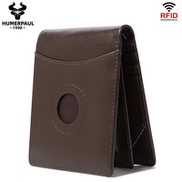 Dompet Kulit Pria HUMERPAUL Penjepit Uang Dompet Kulit Asli Pabrik Dompet Minimalis Merek Ternama