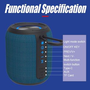 Giá thấp di động ngoài trời Đảng không dây Loud Stereo Mini <span class=keywords><strong>Speaker</strong></span> với LED ánh sáng trong nhiều kích cỡ - Product Image 5