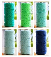 Usine vente chaude 3-5mm 100m torsadé 100% coton corde macramé cordon bricolage Crochet fils à tricoter
