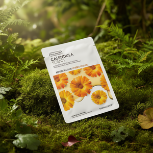 Masque facial en feuille de calendula The Face Shop, 10 feuilles, hydratant, éclaircissant, raffermissant - Product Image 3