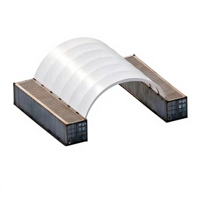 Tentes dôme préfabriquées en acier avec structure en PVC pour conteneurs maritimes – <span class=keywords><strong>Prix</strong></span> de gros - Product Image 1