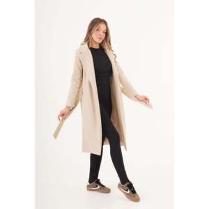 Manteau Cachet en laine mélangée avec ceinture et doublure pour femme Lustrin - Veste d'hiver longue et élégante pour femmes - Product Image 2