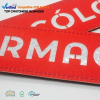 Fabricant de patchs uniformes fluorescents Logo micro prismatique personnalisé Étiquettes ou vêtements de sécurité réfléchissants amovibles