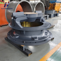 OEM QZHORBON Cone Crusher Rangka Atas Coran Cangkang Atas Baja Pertambangan Bijih Suku Cadang Pengganti