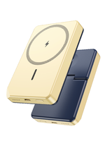 Miroir de maquillage LED 15W 3 en 1 avec banque d'alimentation sans fil magnétique 5000mAh, chargeur portable avec fonction support de batterie Li-Polymère