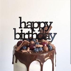 Распродажа, Настраиваемые акриловые топперы для торта с днем рождения, для праздничных украшений, дней рождения - Product Image 3