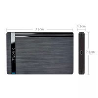 Pasokan pabrik Laptop HDD kasus 2.5 inci SATA HDD casing penutup mendukung Hot Swap Usb 3.1 tipe-c kasus plastik