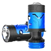 Faro LED de Alta Potencia 130W con Lente Proyector LED 6500K Blanco, Luz Alta y Baja para Actualización de Iluminación Automotriz, H4